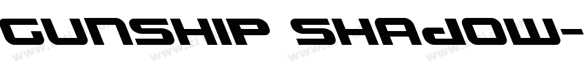 Gunship Shadow字体转换